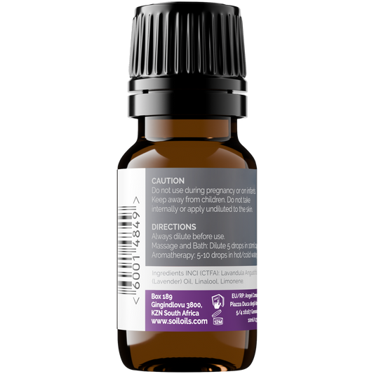 Organic Lavender Essential Oil (Lavandula Angustifolia) 10ml