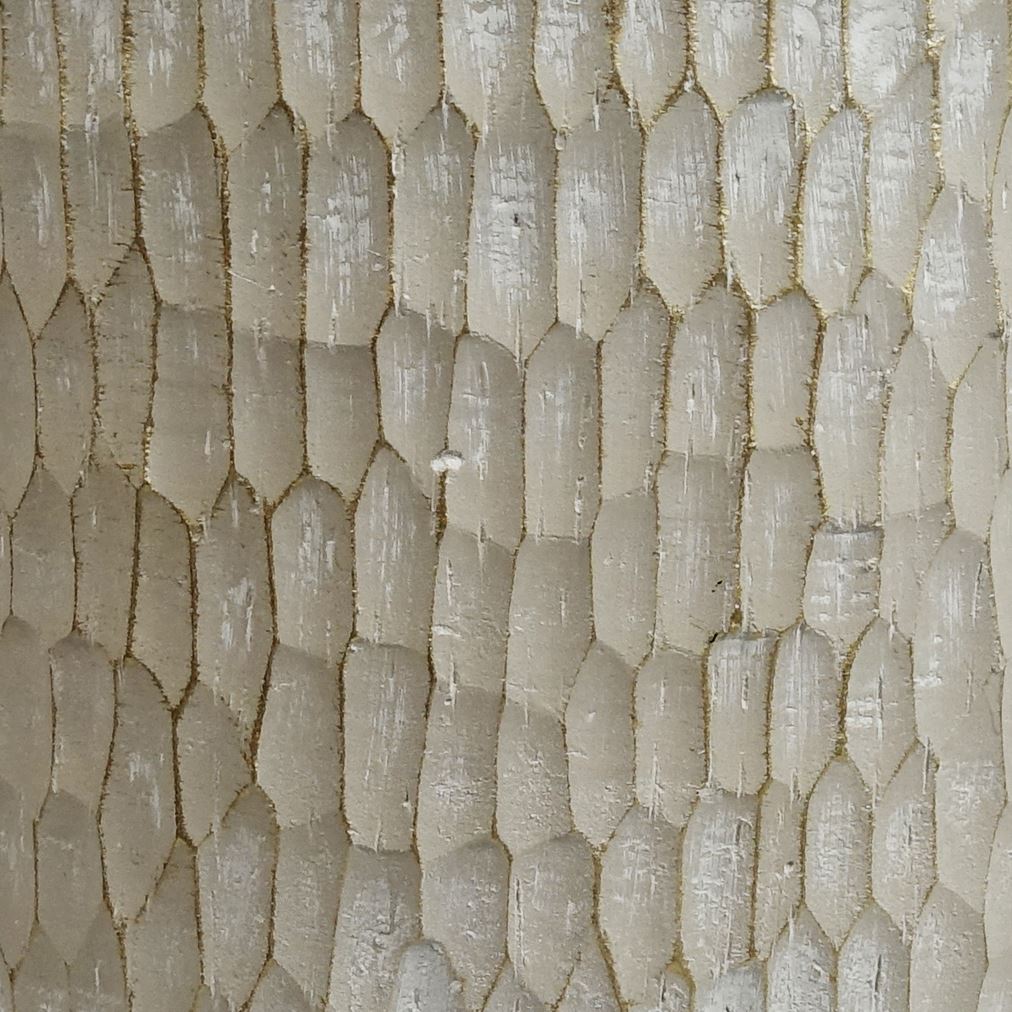 32cm x 29cm Brushed Gold Stone Effect Planter Composite Plant Pot-2