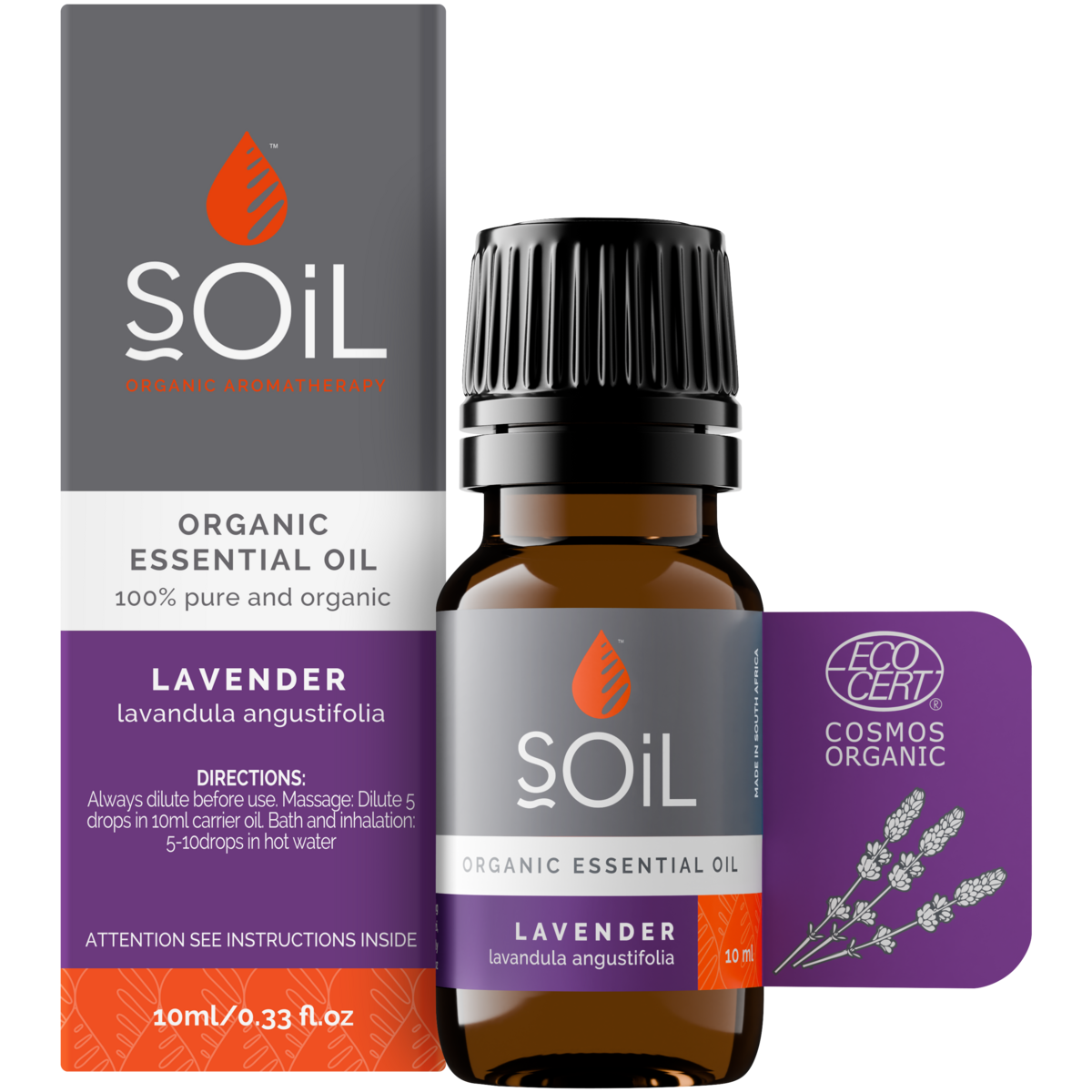 Organic Lavender Essential Oil (Lavandula Angustifolia) 10ml